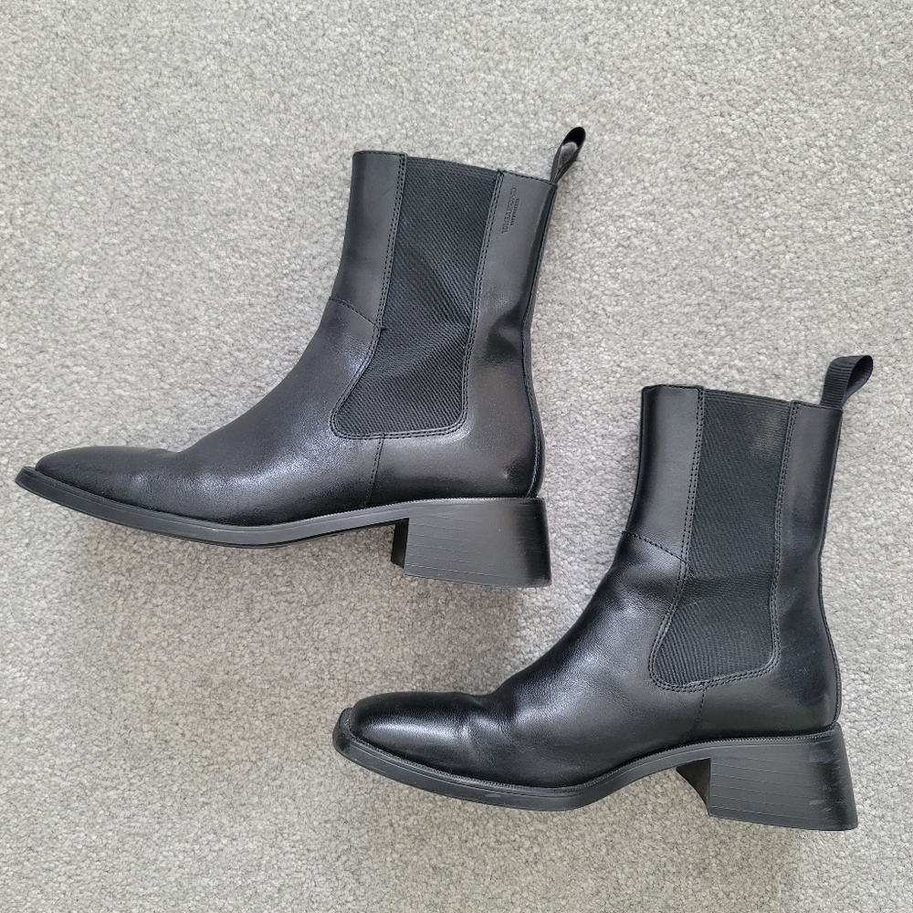 Vagabond Blanca Boots Black Size 6.5/EU 37